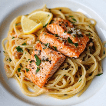 Salmon pasta