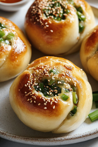 Sesame Scallion Buns