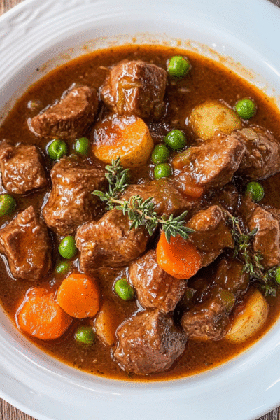 Slimming veal stew