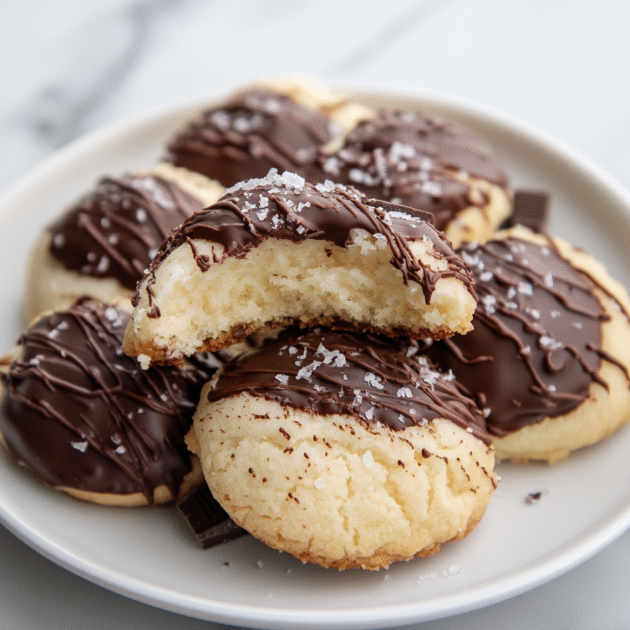 Soft Cream Cheese Cookies With Nutella Glaze