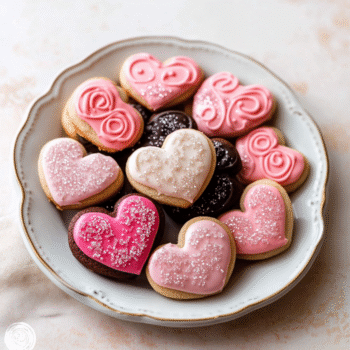 Sparkle Sweetheart Cookies