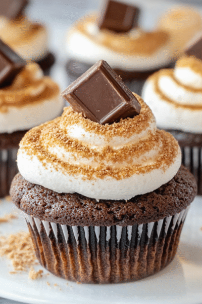 Sugar-free S'mores Cupcakes