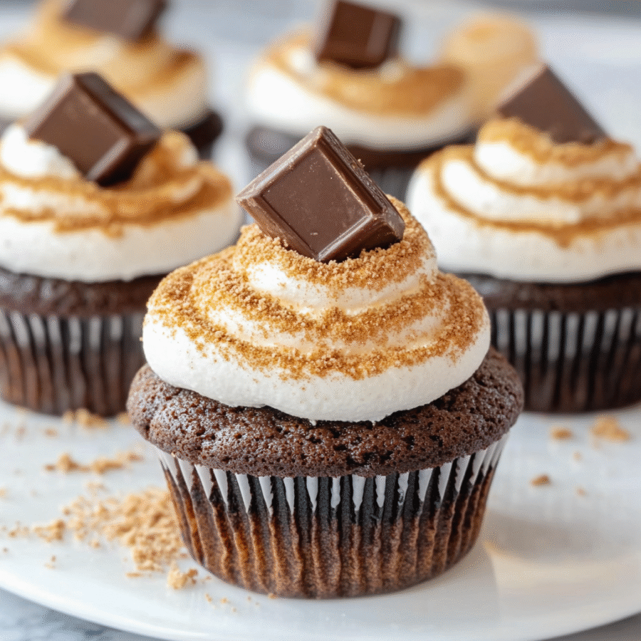 Sugar-free S'mores Cupcakes