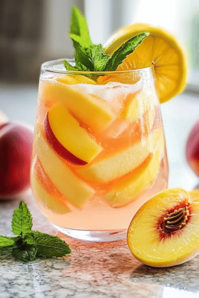 The Best Refreshing Peach Lemonade