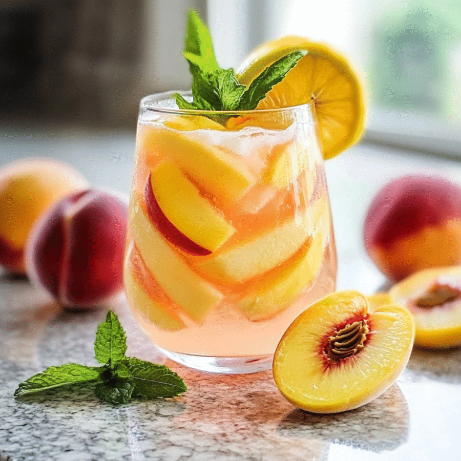 The Best Refreshing Peach Lemonade