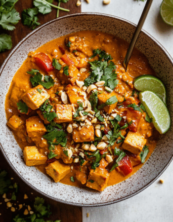 Tofu and Sweet Potato Peanut Butter Curry