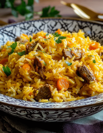 Uzbek Lamb and Carrot Pilaf