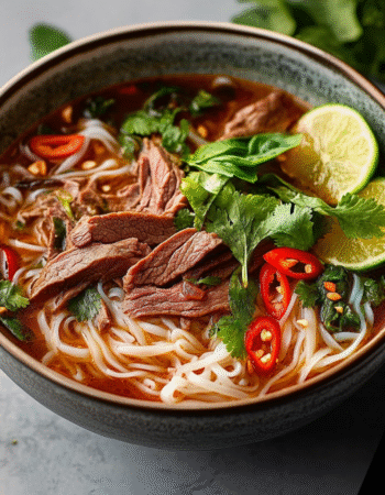 Vietnamese Spicy Beef Noodle Soup