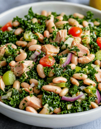 White Bean, Tuna and Kale Salad