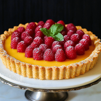 Yuzu and Raspberry Tart