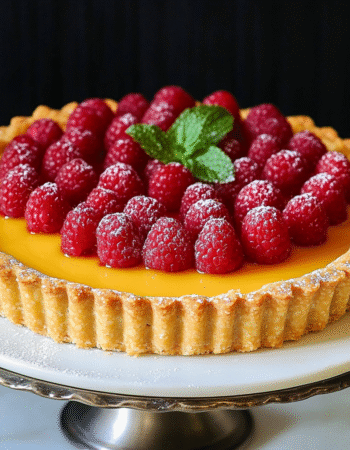 Yuzu and Raspberry Tart