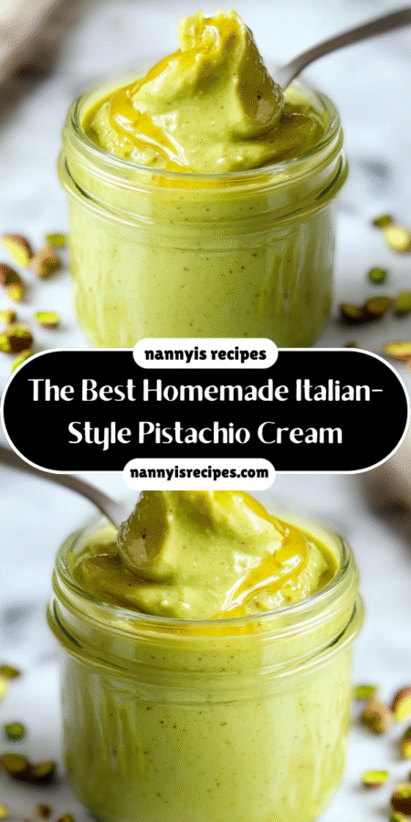 The Best Homemade Italian-Style Pistachio Cream Awaits! 7 17 6