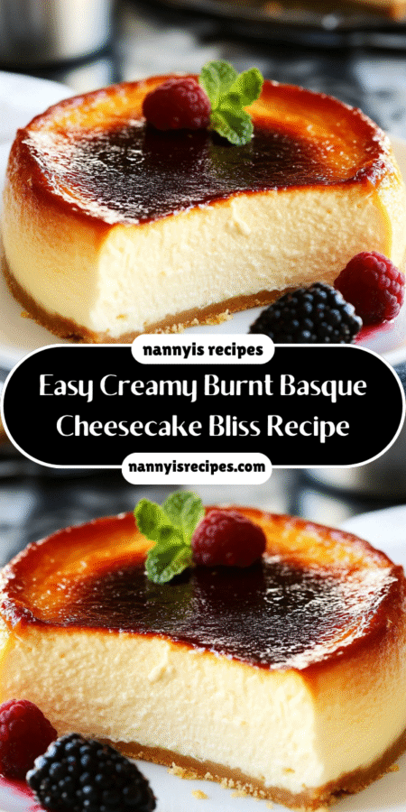 Easy Creamy Burnt Basque Cheesecake Bliss Recipe Awaits! 7 20 6
