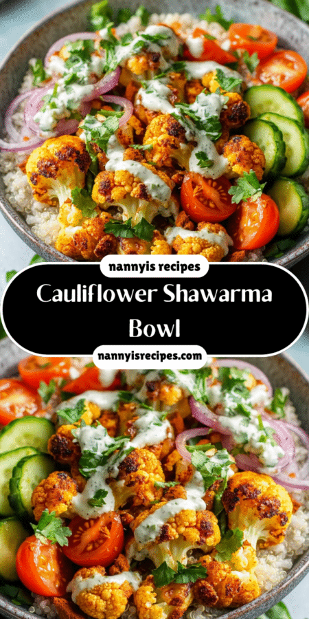 Cauliflower Shawarma Bowl: A Flavor-Packed Delight! 7 24 5