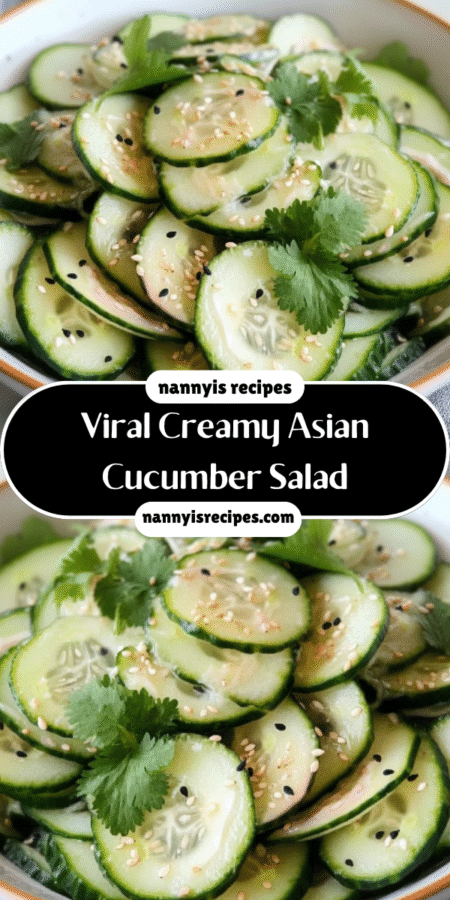 Viral Creamy Asian Cucumber Salad: Refreshing & Simple! 7 35 3