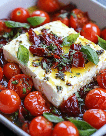 Baked Feta with Cherry Tomatoes & Chili