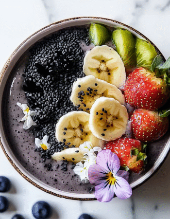 Black Sesame & Banana Smoothie Bowl