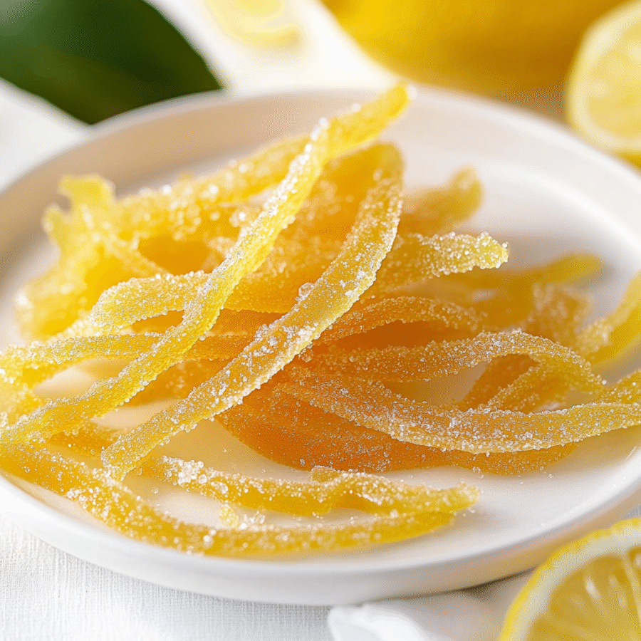 Candied Lemon Peel Recipe