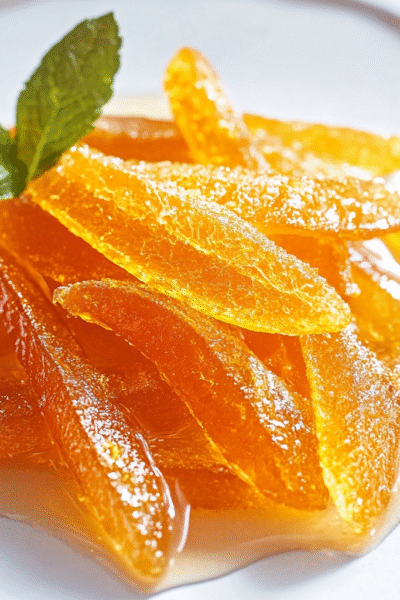 Candied Orange Peel in Syrup