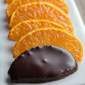 Current image: Chocolate-covered oranges