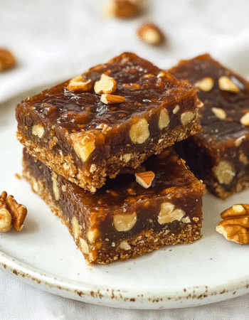 Easy 4-Ingredient Date Nut Bars