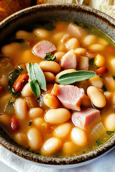 Easy Ham and Bean Soup