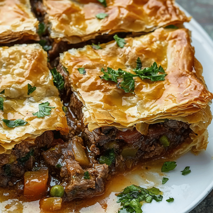 Egyptian Beef Goulash (Phyllo Beef Pie)