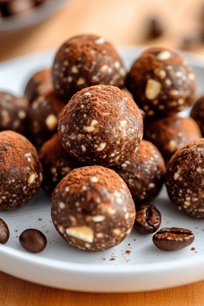 Espresso Hazelnut Energy Balls