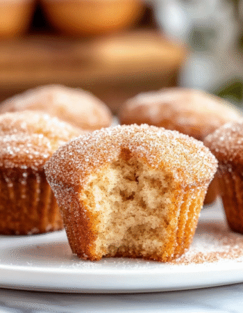 Fluffy Cinnamon Sugar Donut Muffins