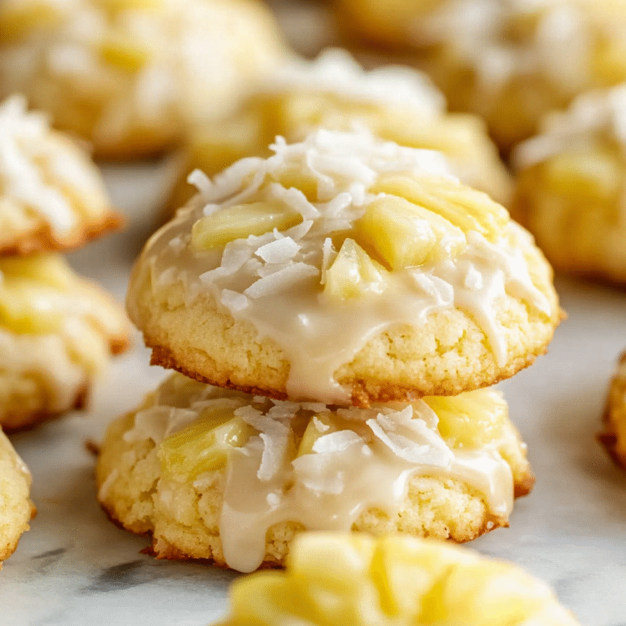 Gooey Pineapple Cookies