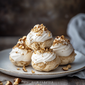 Hazelnut Meringue Bombs