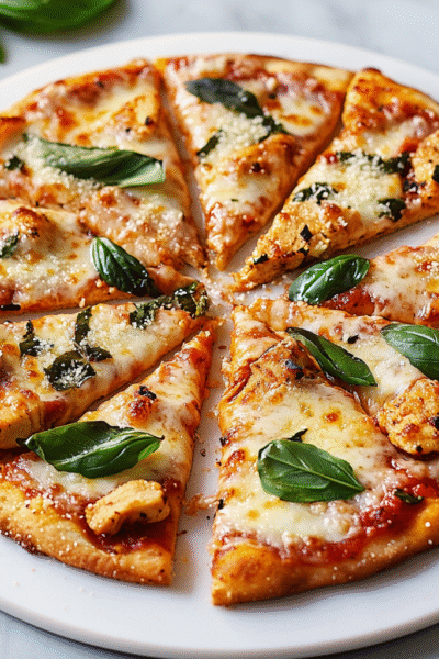 High-Protein Chicken Parm Pizza