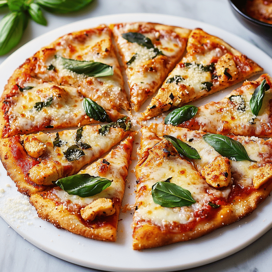 High-Protein Chicken Parm Pizza