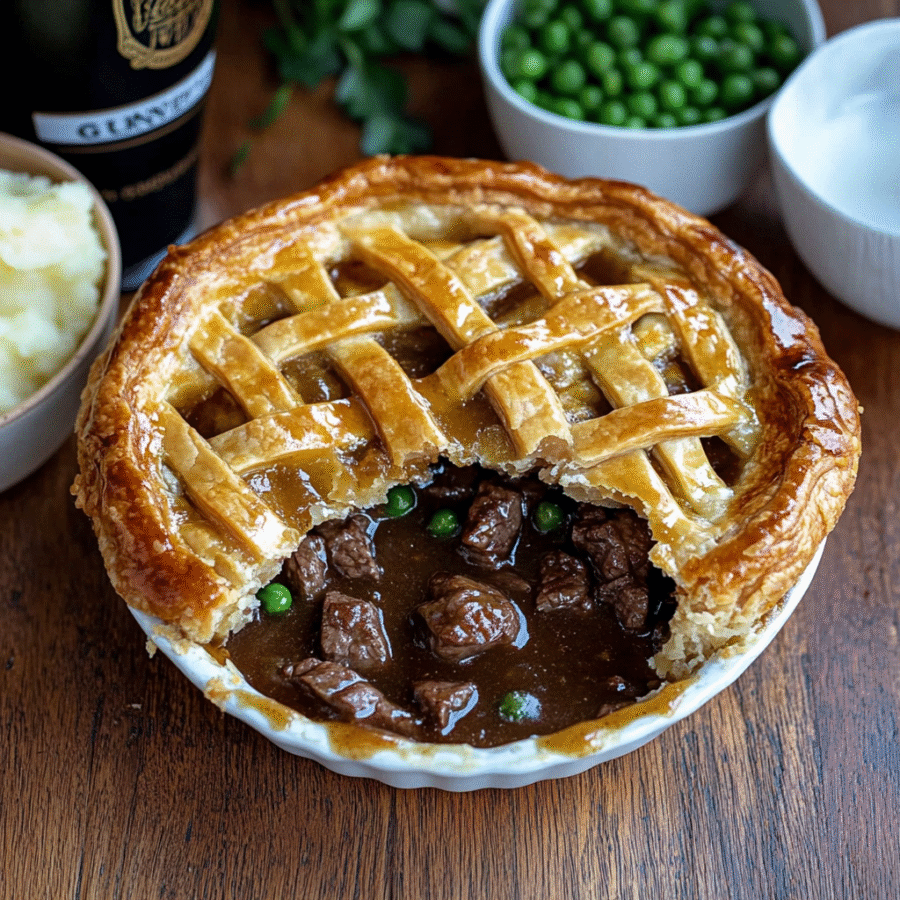 Homemade Steak and Guinness Pie