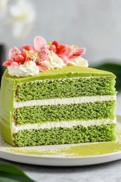 Japanese Matcha Cake