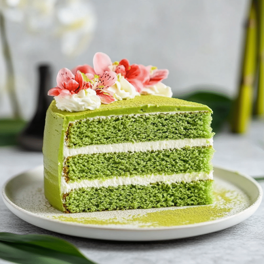 Japanese Matcha Cake
