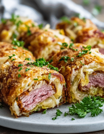 Keto Crispy Reuben Roll-Ups