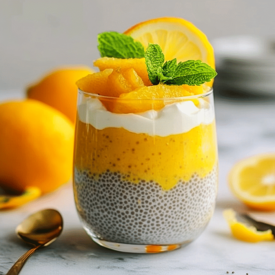 Lemon Curd Chia Pudding