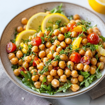 Lemon Thyme Roasted Chickpea Salad
