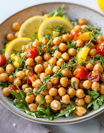 Lemon Thyme Roasted Chickpea Salad