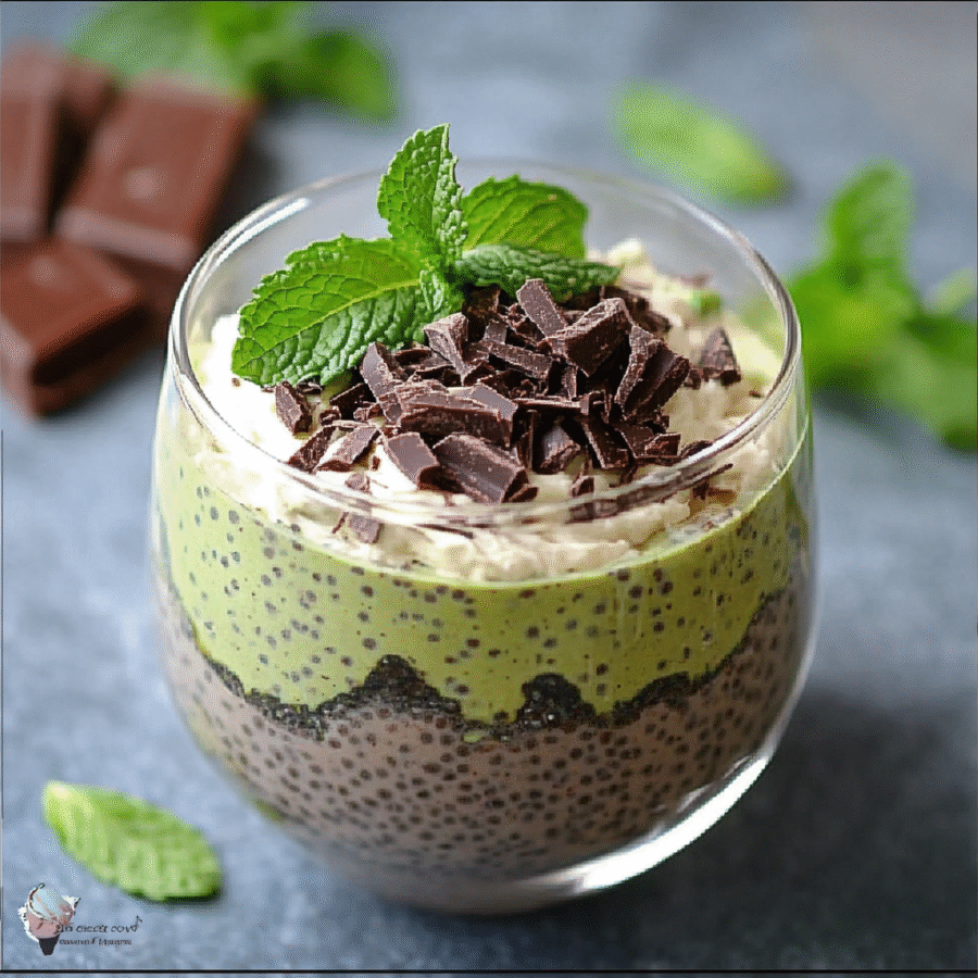 Mint Chocolate Chia Pudding