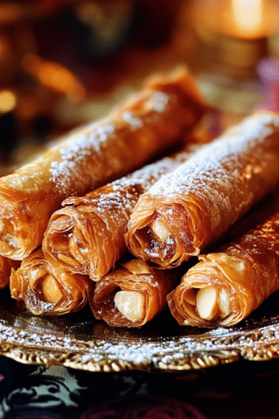 Moroccan Honey Almond Cigars