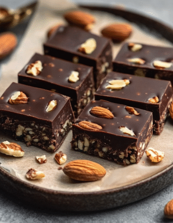 No-Bake Date & Nut Chocolate Bars