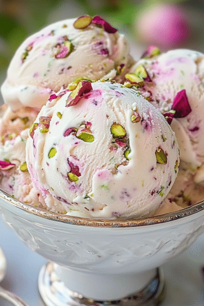 Rose Pistachio Ice Cream