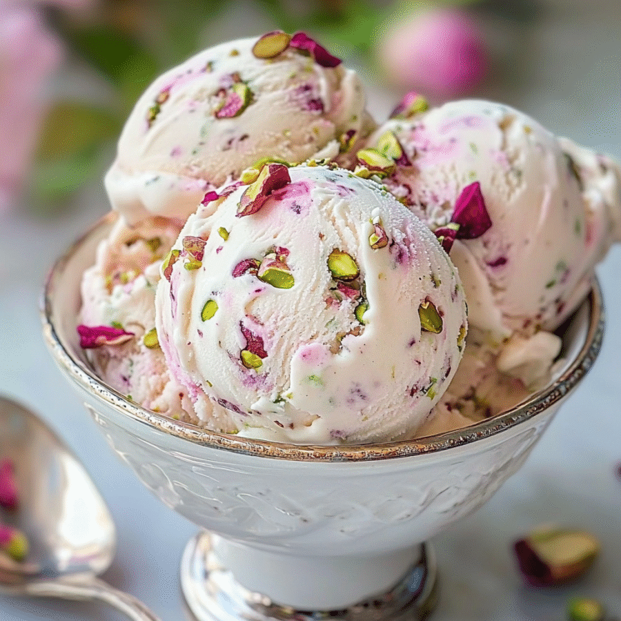 Rose Pistachio Ice Cream