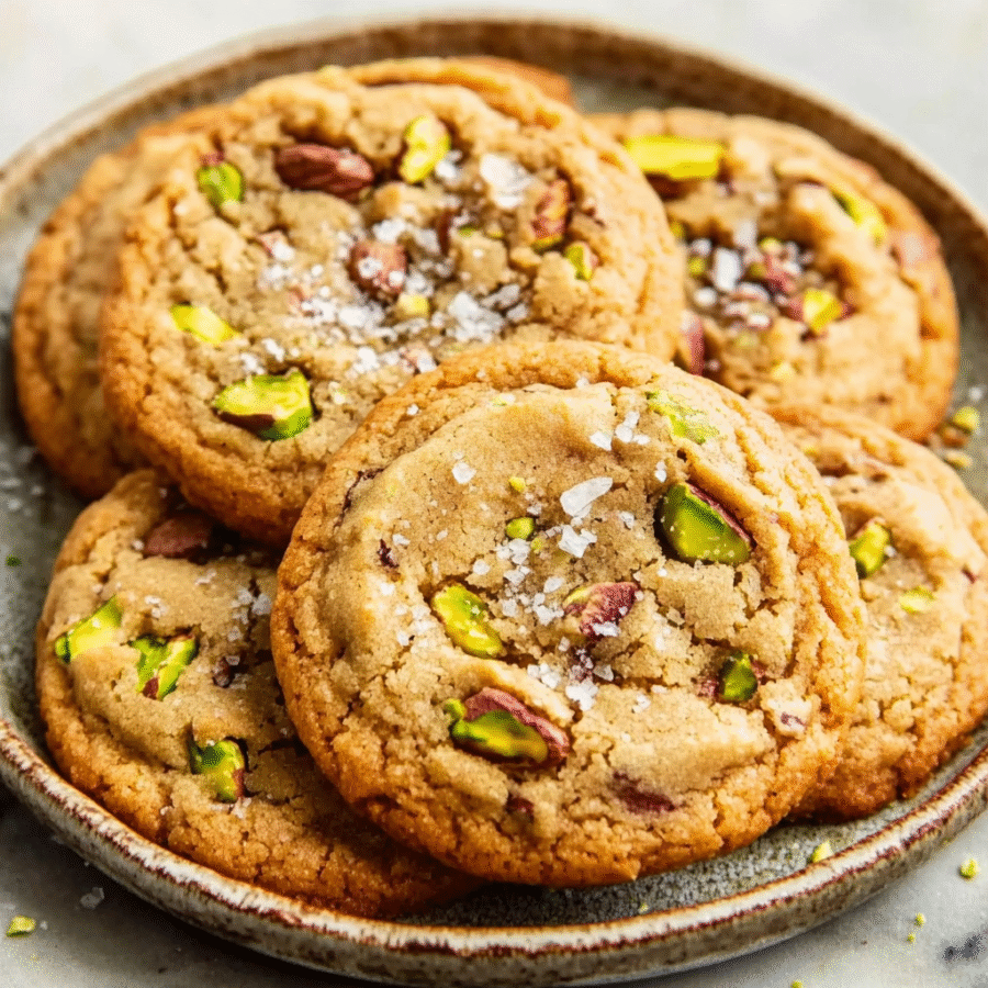 Salted Pistachio Cookies