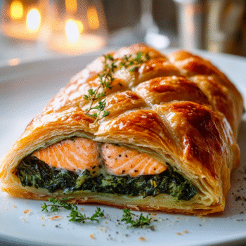 Savory Salmon and Spinach in Pastry
