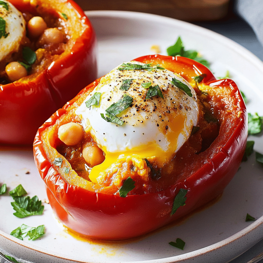 Shakshuka Stuffed Peppers