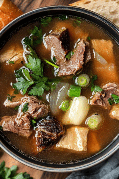 Smoked Bison Bone Broth