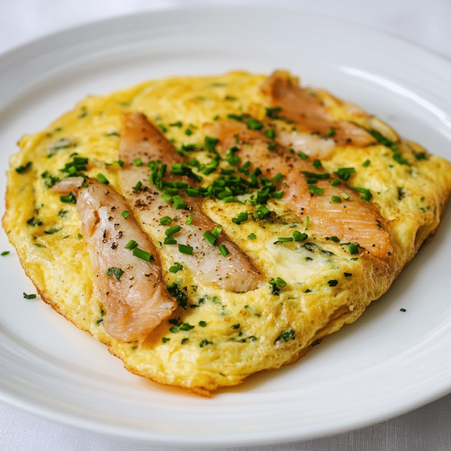 Smoked Trout & Gruyère Omelet